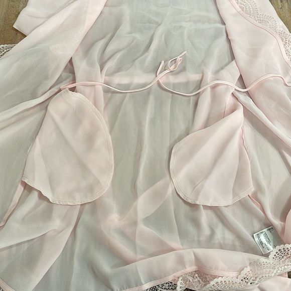 Inc International Concepts Lace Trim Short Robe-S - Picture 8 of 10